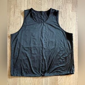 Black Sleeveless Camo Tank Top